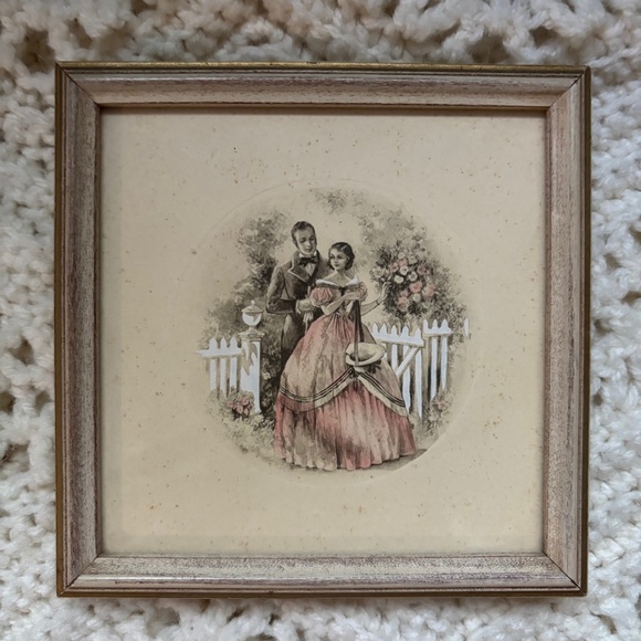 The Buzza Company Craftacres Vintage Victorian Framed Pictures Lot Bundle 2 - Picture 2 of 5